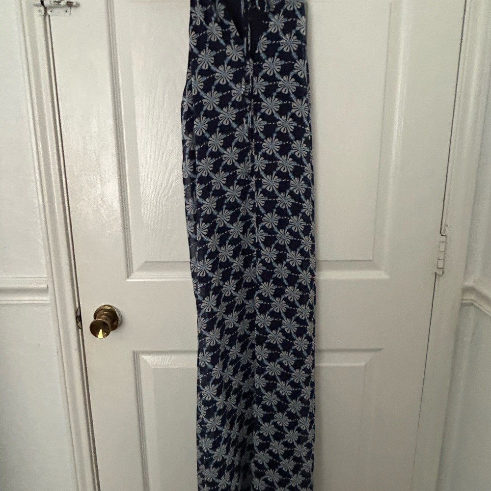 Donna Morgan Navy and White Floral Maxi Dress - Picture 6 of 9